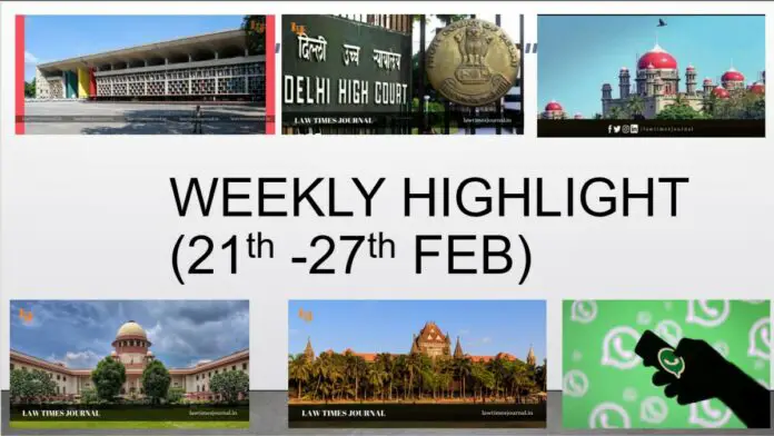 Weekly Highlights Weekly Highlights