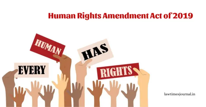 -Human Rights Amendment Act of 2019 Human Rights Amendment Act of 2019